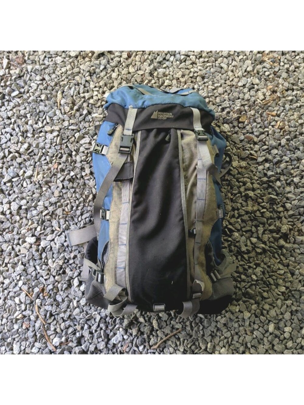Vintage 90's Mountain Equipment Co-Op High Volume Trekking Travel Gorcpore Blue